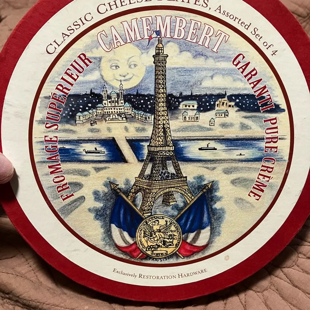 NIB Set of Classic French Cheese Plates